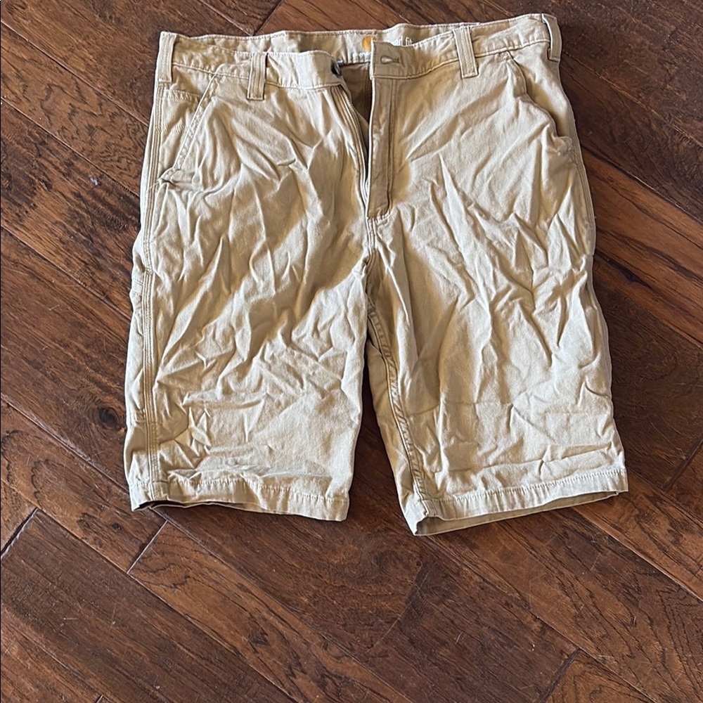 Carhartt Tan Workwear Flat Front Shorts